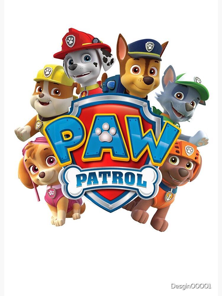 Lámina rígida for Sale con la obra «equipo de patrulla canina» de