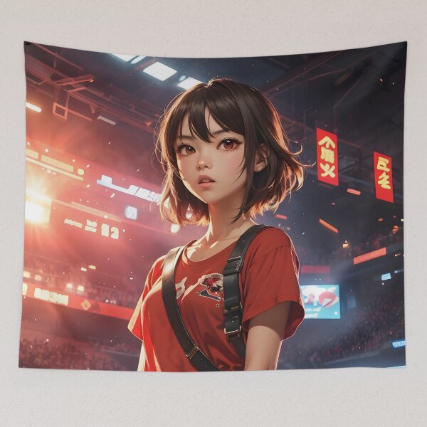 Item preview, Fighting Arena Anime Cute Girl designed and sold by imabbasanwar.