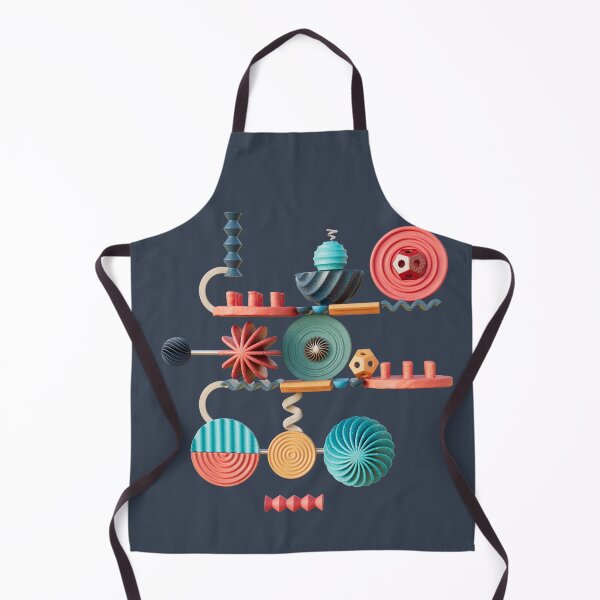 Item preview, Curious Contraptions on a dark blue background. Digital illustration designed and sold by Glenn Maguire.