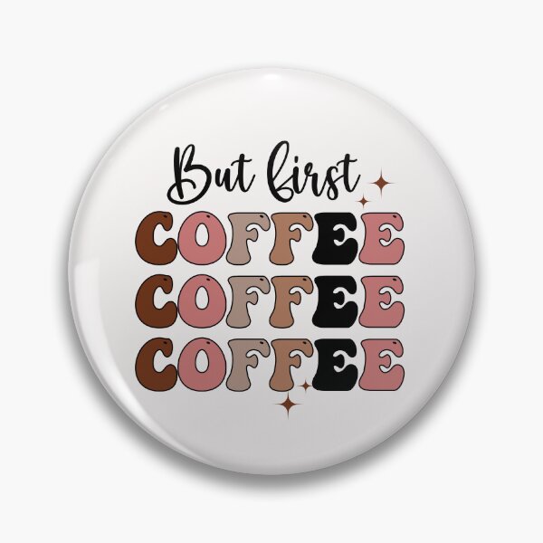 Item preview, But First Coffee Retro designed and sold by HappyLifeCreate.