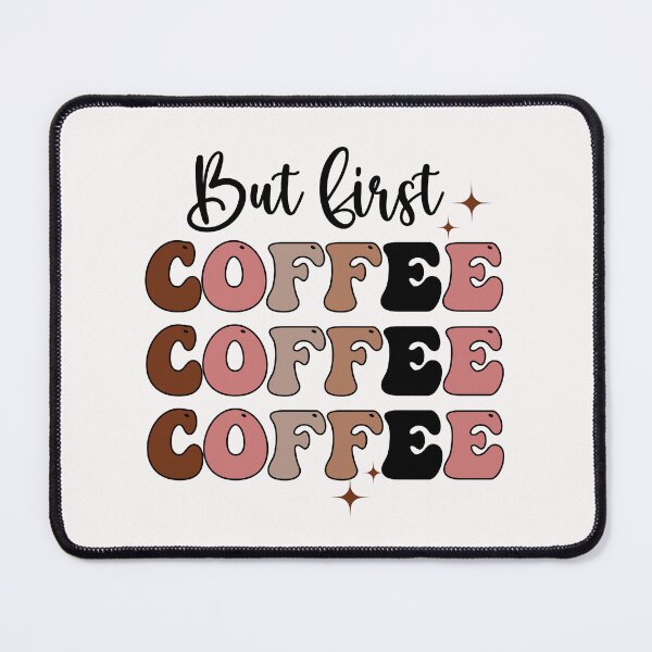 Item preview, But First Coffee Retro designed and sold by HappyLifeCreate.