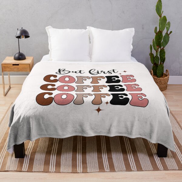 Item preview, But First Coffee Retro designed and sold by HappyLifeCreate.
