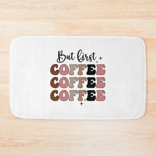 Item preview, But First Coffee Retro designed and sold by HappyLifeCreate.