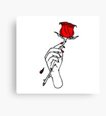 Lienzo Lil Peep Red Rose