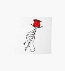 Lil Peep Red Rose Art Board