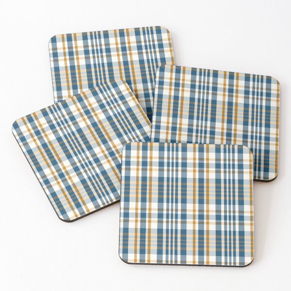 Item preview, Sunset and Sunrise Aesthetic Sorcha 2 Hand Drawn Textured Plaid Pattern designed and sold by GenAumonier.