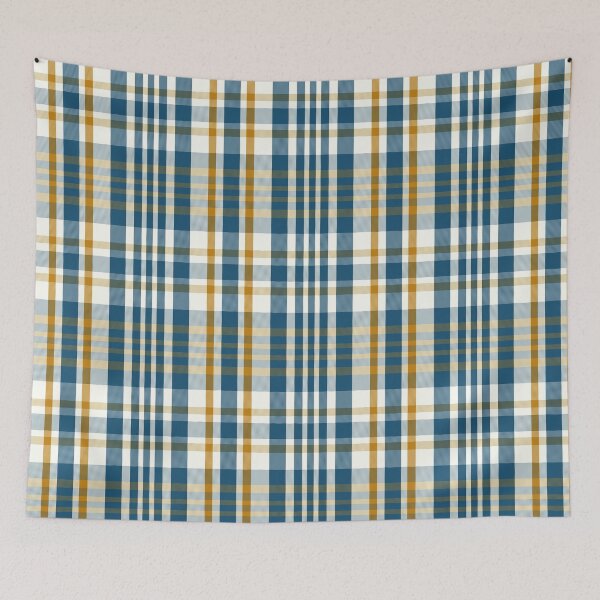 Item preview, Sunset and Sunrise Aesthetic Sorcha 2 Hand Drawn Textured Plaid Pattern designed and sold by GenAumonier.