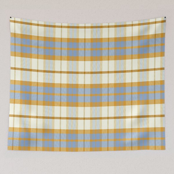 Item preview, Sunset and Sunrise Aesthetic Ossian 2 Hand Drawn Textured Plaid Pattern designed and sold by GenAumonier.