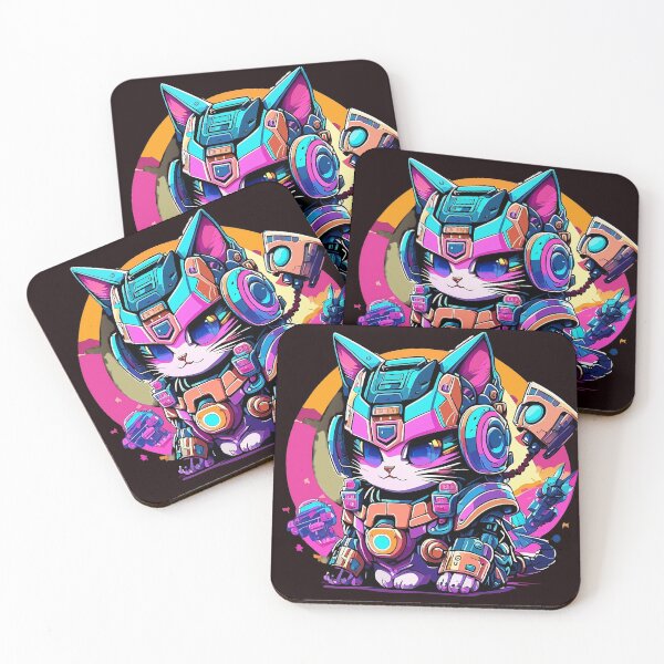 Item preview, Embrace the Future with Cat Robot Art - Explore Redbubble's Futuristic Feline Collection! designed and sold by Watchara Aekcheen.
