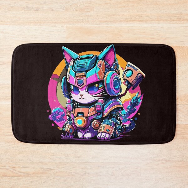 Item preview, Embrace the Future with Cat Robot Art - Explore Redbubble's Futuristic Feline Collection! designed and sold by Watchara Aekcheen.