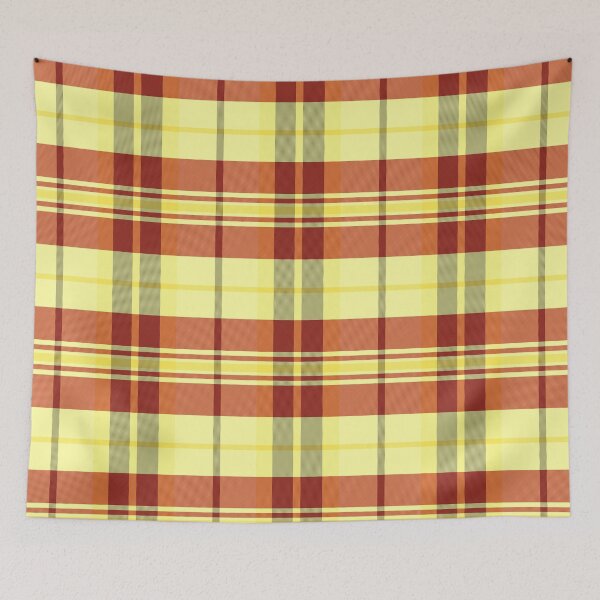Item preview, Sunset and Sunrise Aesthetic Arable 1 Hand Drawn Textured Plaid Pattern designed and sold by GenAumonier.
