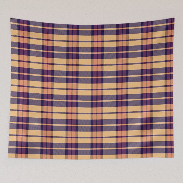 Item preview, Sunset and Sunrise Aesthetic Daviana 2 Hand Drawn Textured Plaid Pattern designed and sold by GenAumonier.