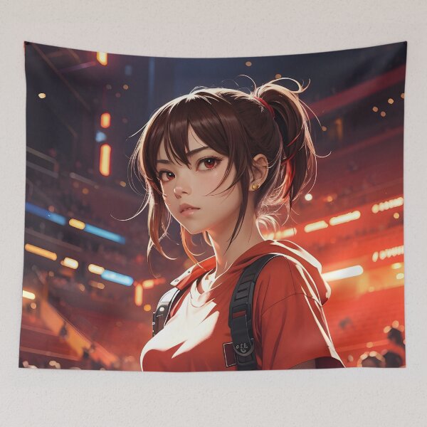 Item preview, Fighting Arena Anime Cute Girl designed and sold by imabbasanwar.
