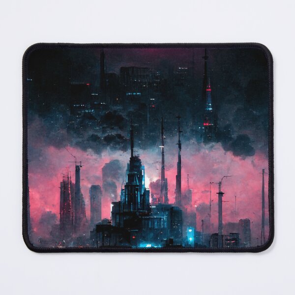 Item preview, Synthwave City (Neo Noir Blade Runner Inspired Cityscape Vaporwave Poster) designed and sold by ZGigerBarker.