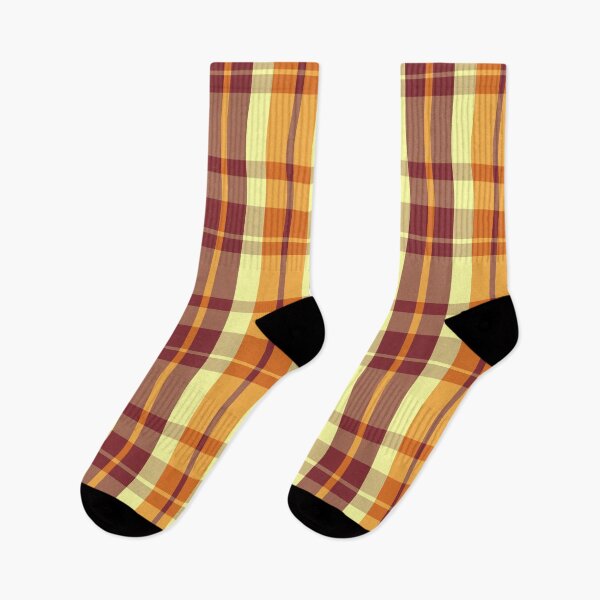 Item preview, Sunset and Sunrise Aesthetic Aillith 2 Hand Drawn Textured Plaid Pattern designed and sold by GenAumonier.