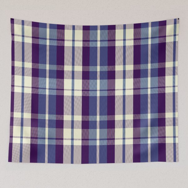 Item preview, Sunset and Sunrise Aesthetic  Aillith 1 Hand Drawn Textured Plaid Pattern designed and sold by GenAumonier.