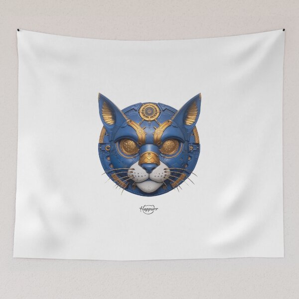 Item preview, Cyberpunk style, mechanical style, cat designed and sold by Happurr.