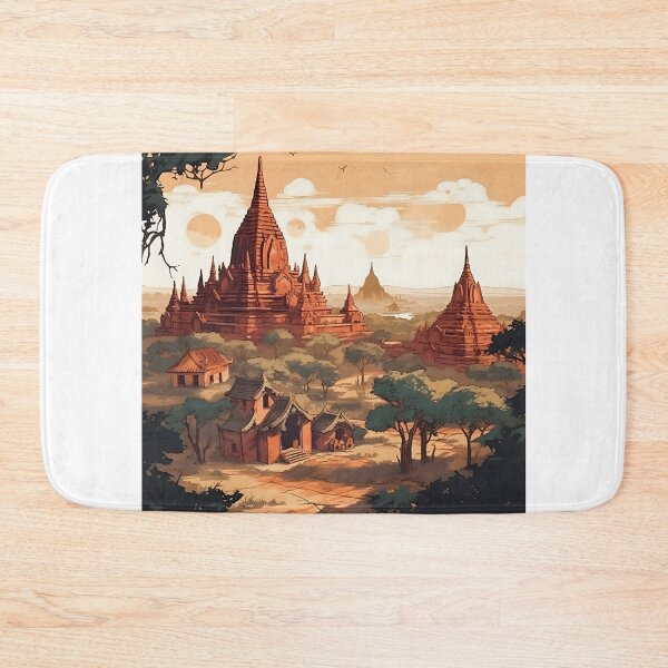 Item preview, Beautiful illustration of Bagan, Myanmar designed and sold by KristinaNEL.