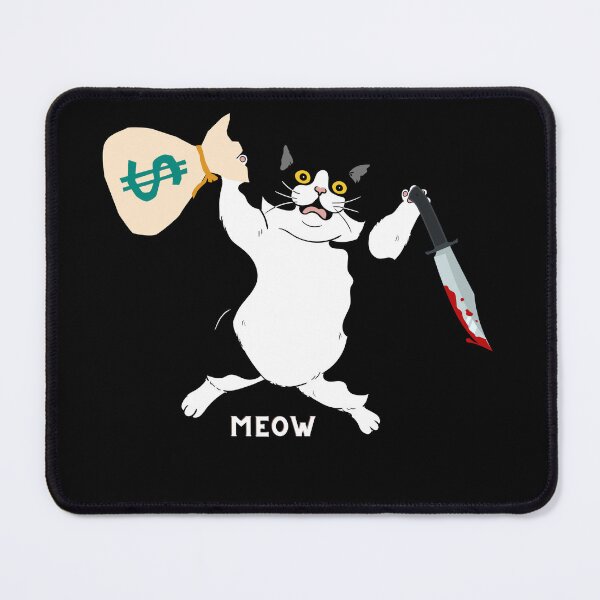 Item preview, Black and White Cat Jumping Money Knife designed and sold by TheFullFantasy.