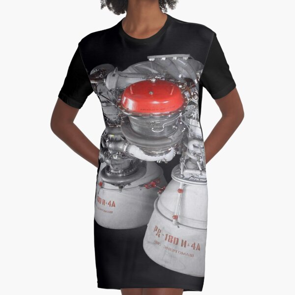 Liquid-propellant rocket Graphic T-Shirt Dress