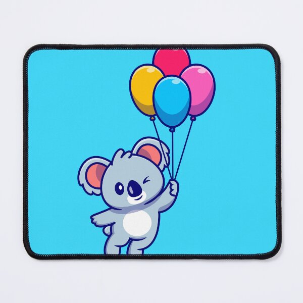 Item preview, Cute Koala Floating with Balloon Cartoon designed and sold by moriahvanta.