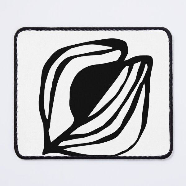 Item preview, Abstract Lines Botanical Seedpod Garden Plant Black White Hand Drawn Seed Minimal Modern designed and sold by dashaporoshina.