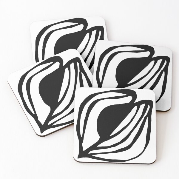 Item preview, Abstract Lines Botanical Seedpod Garden Plant Black White Hand Drawn Seed Minimal Modern designed and sold by dashaporoshina.