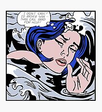 Roy Lichtenstein Drowning Girl High Quality Photographic Print