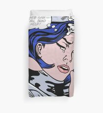 Roy Lichtenstein Drowning Girl High Quality Duvet Cover
