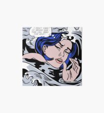 Roy Lichtenstein Drowning Girl High Quality Art Board