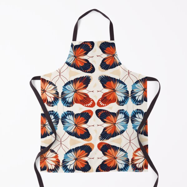 Artikelvorschau, Buntes Fantasiemuster blau rot gelb orange Schmetterlinge entworfen und verkauft von G-M-Designs.