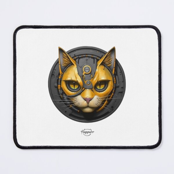 Item preview, Cyberpunk style, mechanical style, cat designed and sold by Happurr.