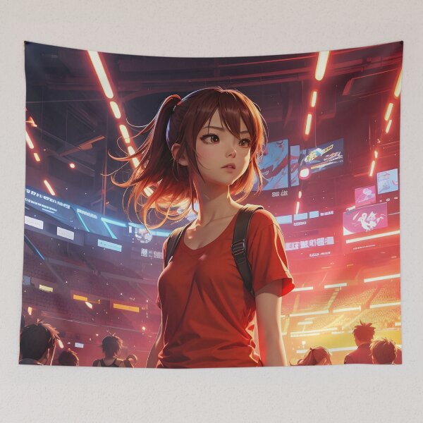 Item preview, Fighting Arena & A Cute Girl designed and sold by imabbasanwar.