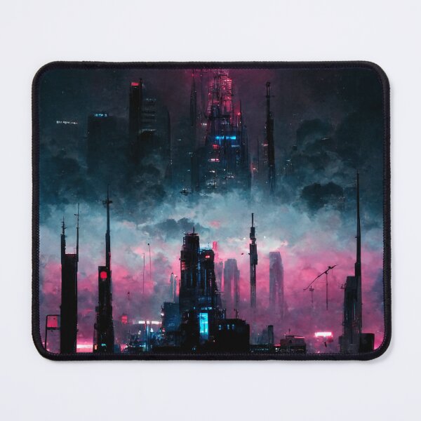 Item preview, Vaporwave City (Neo Noir Blade Runner Inspired Cityscape Synthwave Poster) designed and sold by ZGigerBarker.