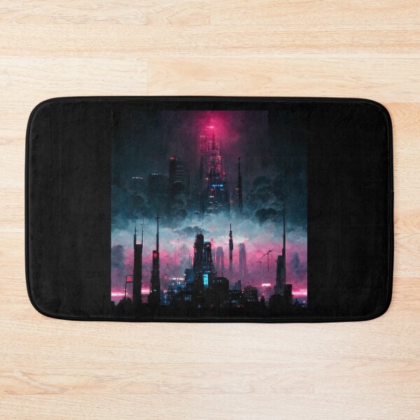 Item preview, Vaporwave City (Neo Noir Blade Runner Inspired Cityscape Synthwave Poster) designed and sold by ZGigerBarker.