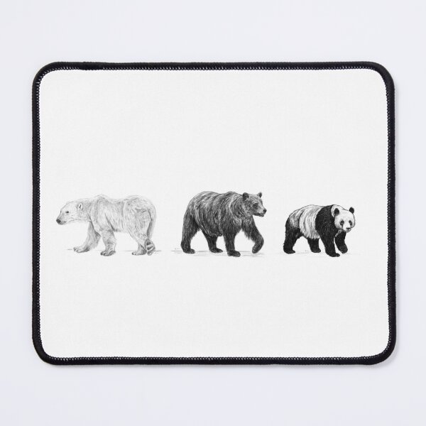 Item preview, Three Bears Design (Polar Bear, Grizzly Bear, Panda) [Realistic Artwork] designed and sold by flypigart.