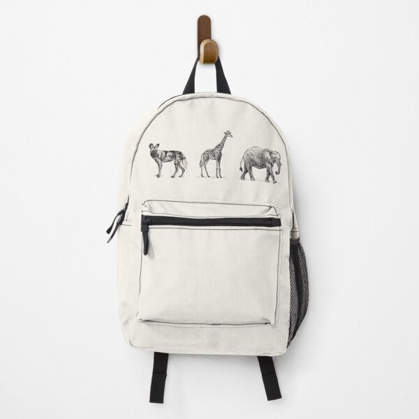 Item preview, (Best-Seller) African Animals Trio Design (Giraffe, Elephant, African Wild Dog) [Realistic Artwork] designed and sold by flypigart.