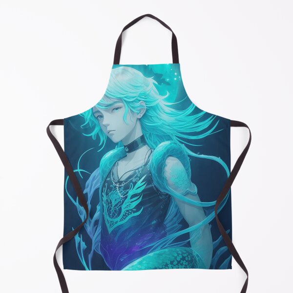 Item preview, Handsome Cool Mermaid Boy Blue Night designed and sold by Yellowriversss.