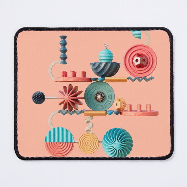 Item preview, Contraptions Pink, Digital Illustration designed and sold by Glenn Maguire.