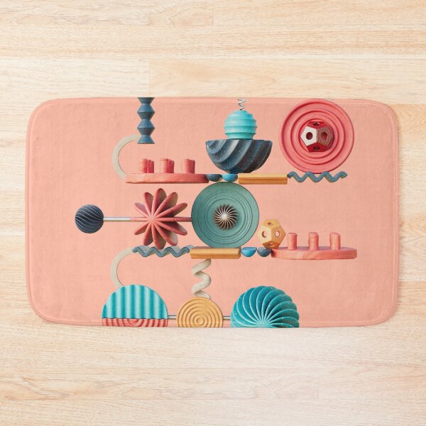 Item preview, Contraptions Pink, Digital Illustration designed and sold by Glenn Maguire.