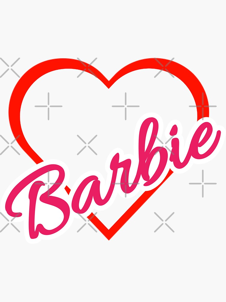 Barbie Hearts Sticker