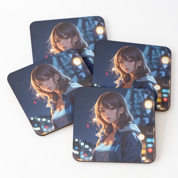 Item preview, Cute Girl & Beautiful Night designed and sold by imabbasanwar.