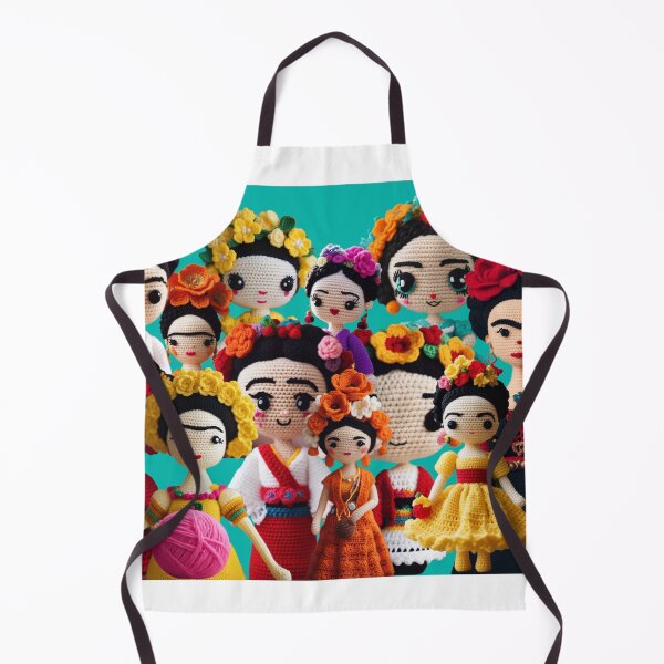 Item preview, Frida Khalo crocheted dolls designed and sold by JosieandRose.