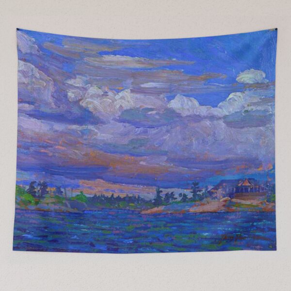 Item preview, Cottage on a Rocky Shore (1914) by Tom Thomson. designed and sold by IORI-PROFILER.