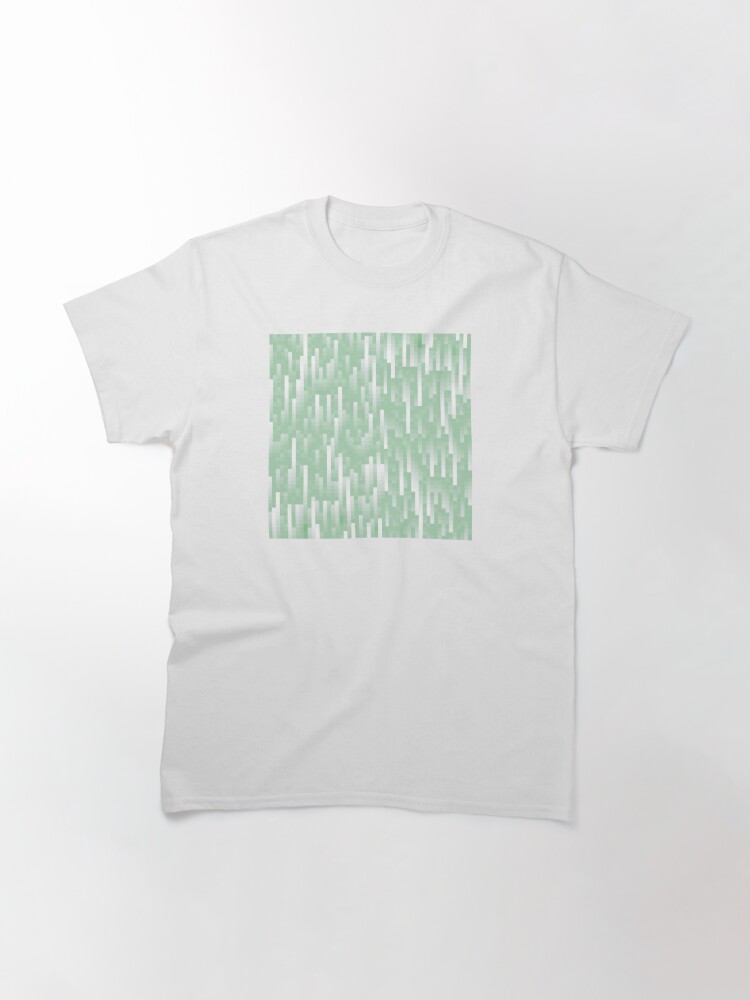 Disover Moss Iceland // Vintage Nature Peaks Geometric 1980s 8bit Pixel Art Pattern | Classic T-Shirt