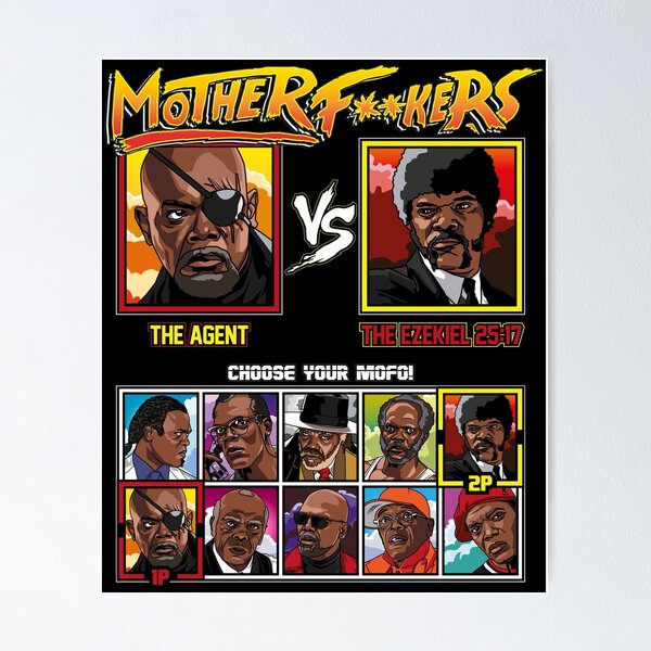 Item preview, Samuel L Jackson Fighter designed and sold by RetroReview.