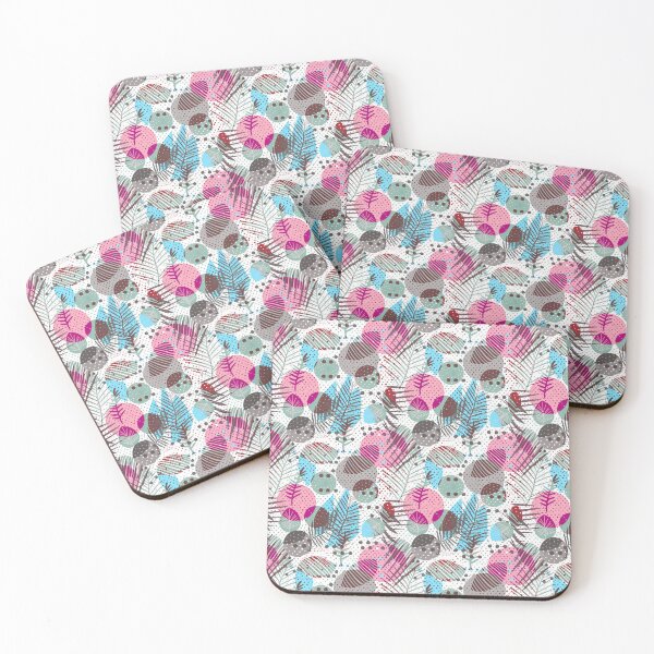 Item preview, Leaves geometric mix designed and sold by Alessandro Remo Mazzoni Remotextiles.