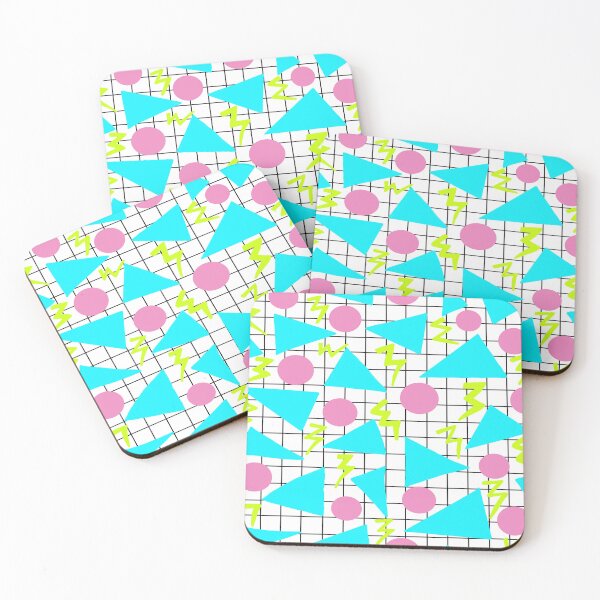 Item preview, Retro 80's Classic Grid & Geometric Shapes Seamless Pattern designed and sold by BlueMoonBarn.