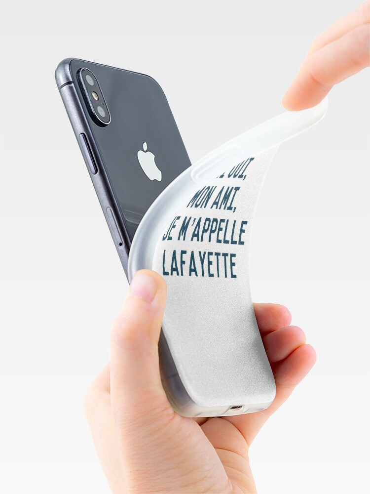 "oui oui, mon ami, je m'appelle lafayette" iPhone Case ...