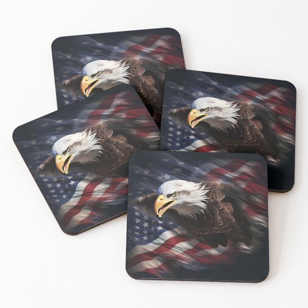Item preview, American flag, Bald eagle digital print in a variety of mediums designed and sold by dcrc.